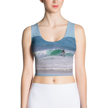 Load image into Gallery viewer, Surfer Summer Crop Top XS Printful Clothing - Tracy McCrackin Photography