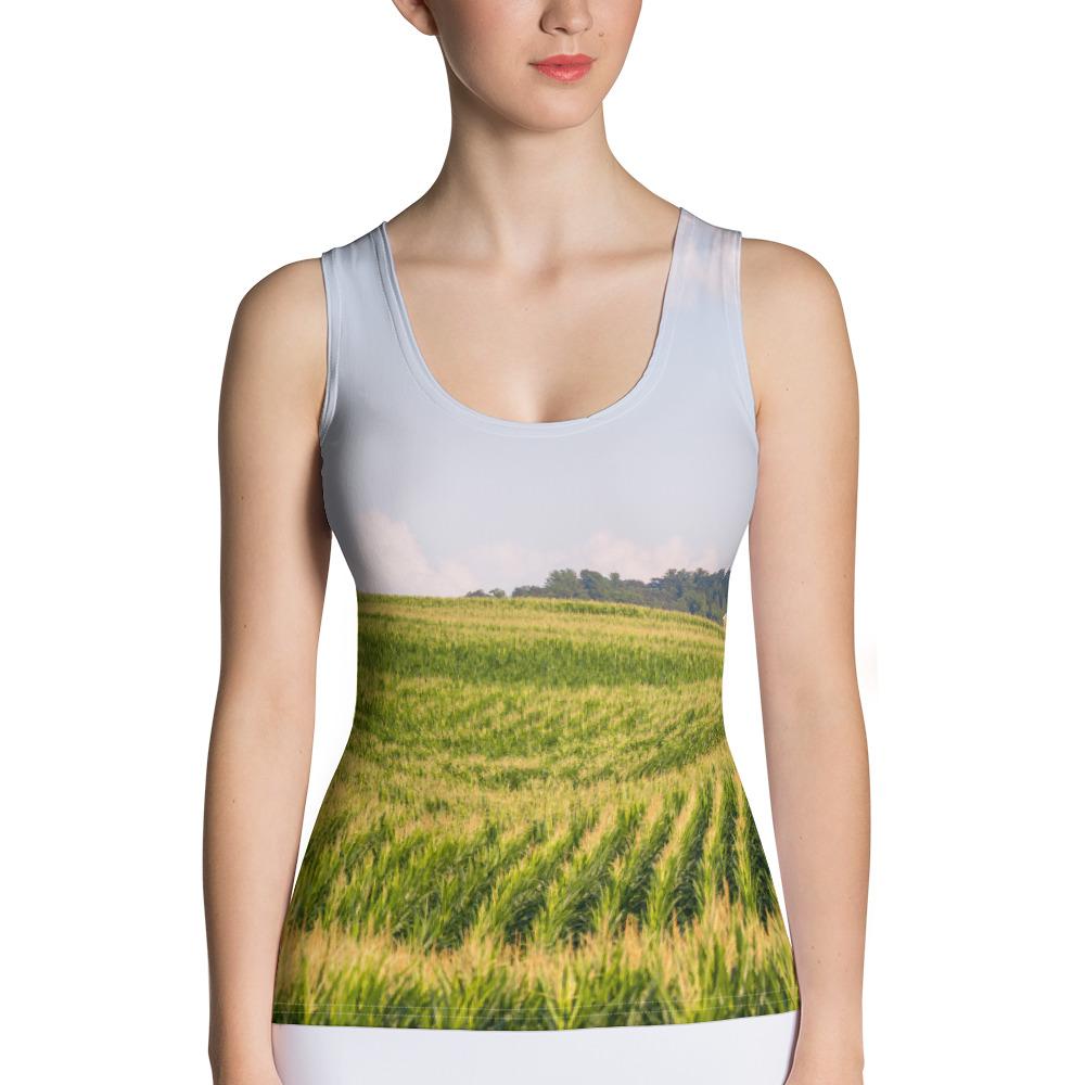 Country Fields Tank Top XS Printful Clothing - Tracy McCrackin Photography