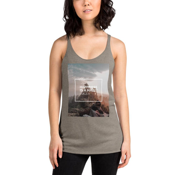 Happiness Is A Choice Women's Racerback Tank Giclee / Vintage Black / XS Tracy McCrackin Photography - Tracy McCrackin Photography