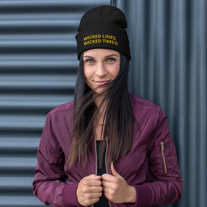 Wicked Times Rock Climbing Beanie Giclee / Black Tracy McCrackin Photography Clothing - Tracy McCrackin Photography