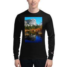 Load image into Gallery viewer, Yosemite Valley Cotton Long Sleeve Shirt Giclee / Black / S Printful Clothing - Tracy McCrackin Photography