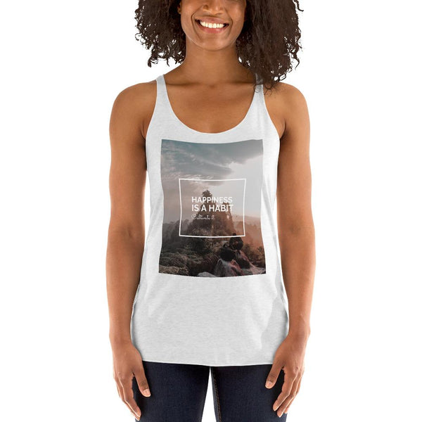 Happiness Is A Choice Women's Racerback Tank Giclee / Vintage Black / XS Tracy McCrackin Photography - Tracy McCrackin Photography