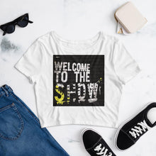 Load image into Gallery viewer, Welcome to the Show Women’s Crop Tee - New York City Tracy McCrackin Photography - Tracy McCrackin Photography