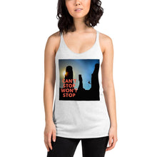 Load image into Gallery viewer, Can&#39;t Stop Wont Stop Women&#39;s Racerback Tank Giclee / Vintage Black / XS Tracy McCrackin Photography - Tracy McCrackin Photography