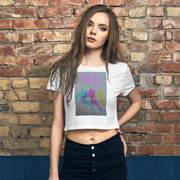 Wicked Lines Rock Climbing Crop Tee M/L Tracy McCrackin Photography - Tracy McCrackin Photography