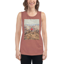 Load image into Gallery viewer, Quality Time Quality Climb LadiesÕ Muscle Tank Giclee / White / S Tracy McCrackin Photography - Tracy McCrackin Photography