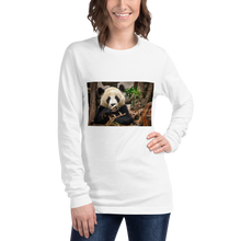 Load image into Gallery viewer, Panda Love Long Sleeve Tee Giclee / White / XS Printful Clothing - Tracy McCrackin Photography