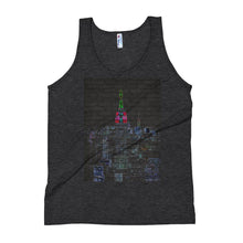 Load image into Gallery viewer, Neon New York City Unisex Tank Top Giclee / Tri-Black / XS Tracy McCrackin Photography Clothing - Tracy McCrackin Photography
