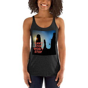 Can't Stop Wont Stop Women's Racerback Tank Giclee / Vintage Black / XS Tracy McCrackin Photography - Tracy McCrackin Photography