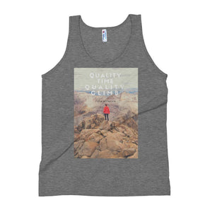 Quality Time, Quality Climb Unisex Tank Top Giclee / Tri-Black / XS Tracy McCrackin Photography - Tracy McCrackin Photography