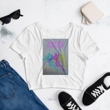 Load image into Gallery viewer, Wicked Lines Rock Climbing Crop Tee Tracy McCrackin Photography - Tracy McCrackin Photography