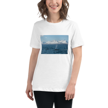 Load image into Gallery viewer, Whales in the Arctic Women&#39;s Relaxed T-Shirt Giclee / White / S Printful Clothing - Tracy McCrackin Photography