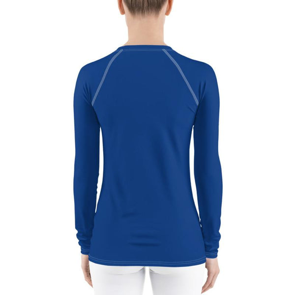 Positive Vibe Women's Rash Guard (Blue) XS Tracy McCrackin Photography Clothing - Tracy McCrackin Photography