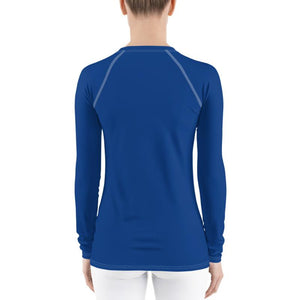 Positive Vibe Women's Rash Guard (Blue) XS Tracy McCrackin Photography Clothing - Tracy McCrackin Photography