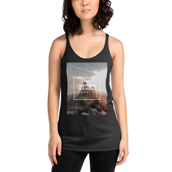 Happiness Is A Choice Women's Racerback Tank Giclee / Vintage Black / XS Tracy McCrackin Photography - Tracy McCrackin Photography