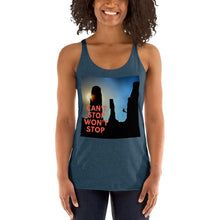 Load image into Gallery viewer, Can&#39;t Stop Wont Stop Women&#39;s Racerback Tank Giclee / Vintage Black / XS Tracy McCrackin Photography - Tracy McCrackin Photography