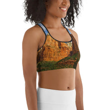 Load image into Gallery viewer, Red Rocks Sports bra Giclee / White / XS Tracy McCrackin Photography - Tracy McCrackin Photography