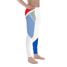 Load image into Gallery viewer, Vibrant Men&#39;s Leggings (Red/White/Blue) XS Tracy McCrackin Photography Clothing - Tracy McCrackin Photography