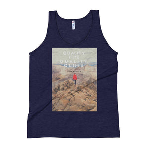 Quality Time, Quality Climb Unisex Tank Top Giclee / Tri-Black / XS Tracy McCrackin Photography - Tracy McCrackin Photography