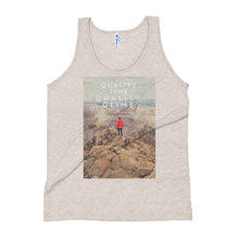 Load image into Gallery viewer, Quality Time, Quality Climb Unisex Tank Top Giclee / Tri-Black / XS Tracy McCrackin Photography - Tracy McCrackin Photography
