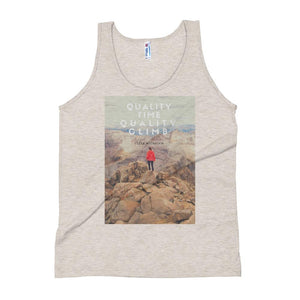 Quality Time, Quality Climb Unisex Tank Top Giclee / Tri-Black / XS Tracy McCrackin Photography - Tracy McCrackin Photography