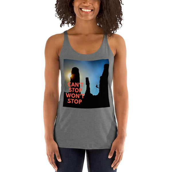 Can't Stop Wont Stop Women's Racerback Tank Giclee / Vintage Black / XS Tracy McCrackin Photography - Tracy McCrackin Photography