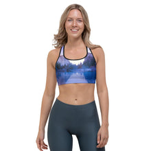 Load image into Gallery viewer, Yosemite Blue Valley Sports bra Giclee / White / XS Tracy McCrackin Photography - Tracy McCrackin Photography