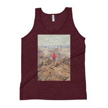 Load image into Gallery viewer, Quality Time, Quality Climb Unisex Tank Top Giclee / Tri-Black / XS Tracy McCrackin Photography - Tracy McCrackin Photography