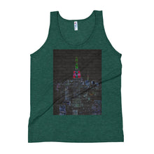 Load image into Gallery viewer, Neon New York City Unisex Tank Top Giclee / Tri-Black / XS Tracy McCrackin Photography Clothing - Tracy McCrackin Photography