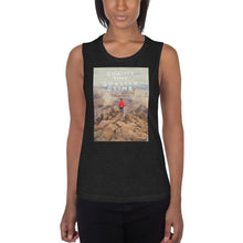 Load image into Gallery viewer, Quality Time Quality Climb LadiesÕ Muscle Tank Giclee / White / S Tracy McCrackin Photography - Tracy McCrackin Photography