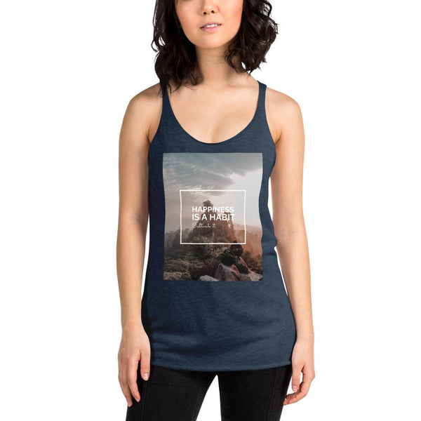 Happiness Is A Choice Women's Racerback Tank Giclee / Vintage Black / XS Tracy McCrackin Photography - Tracy McCrackin Photography