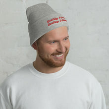 Load image into Gallery viewer, Quality Times, Quality Climbs Cuffed Beanie Giclee / White Tracy McCrackin Photography - Tracy McCrackin Photography