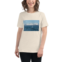 Load image into Gallery viewer, Whales in the Arctic Women&#39;s Relaxed T-Shirt Giclee / White / S Printful Clothing - Tracy McCrackin Photography