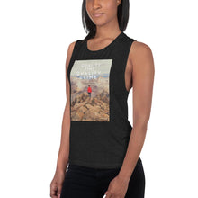Load image into Gallery viewer, Quality Time Quality Climb LadiesÕ Muscle Tank Giclee / White / S Tracy McCrackin Photography - Tracy McCrackin Photography