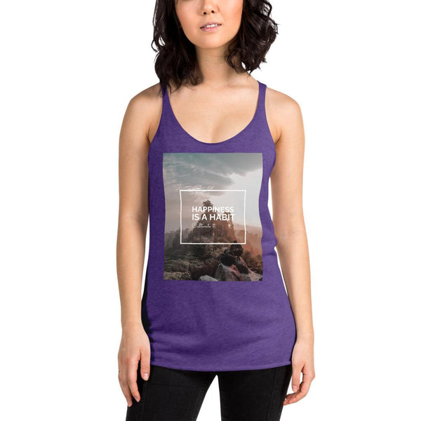Happiness Is A Choice Women's Racerback Tank Giclee / Vintage Black / XS Tracy McCrackin Photography - Tracy McCrackin Photography