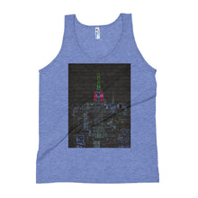 Load image into Gallery viewer, Neon New York City Unisex Tank Top Giclee / Tri-Black / XS Tracy McCrackin Photography Clothing - Tracy McCrackin Photography
