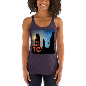 Can't Stop Wont Stop Women's Racerback Tank Giclee / Vintage Black / XS Tracy McCrackin Photography - Tracy McCrackin Photography