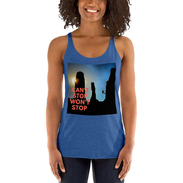 Can't Stop Wont Stop Women's Racerback Tank Giclee / Vintage Black / XS Tracy McCrackin Photography - Tracy McCrackin Photography