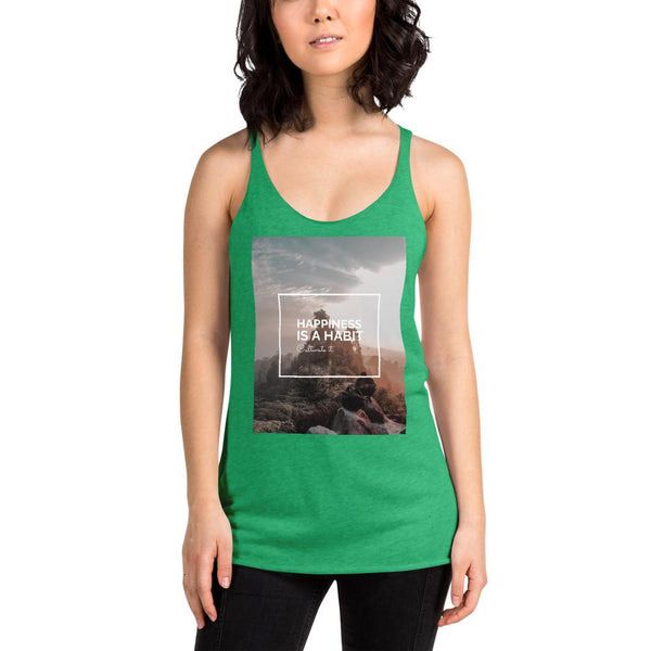 Happiness Is A Choice Women's Racerback Tank Giclee / Vintage Black / XS Tracy McCrackin Photography - Tracy McCrackin Photography