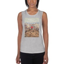 Load image into Gallery viewer, Quality Time Quality Climb LadiesÕ Muscle Tank Giclee / White / S Tracy McCrackin Photography - Tracy McCrackin Photography