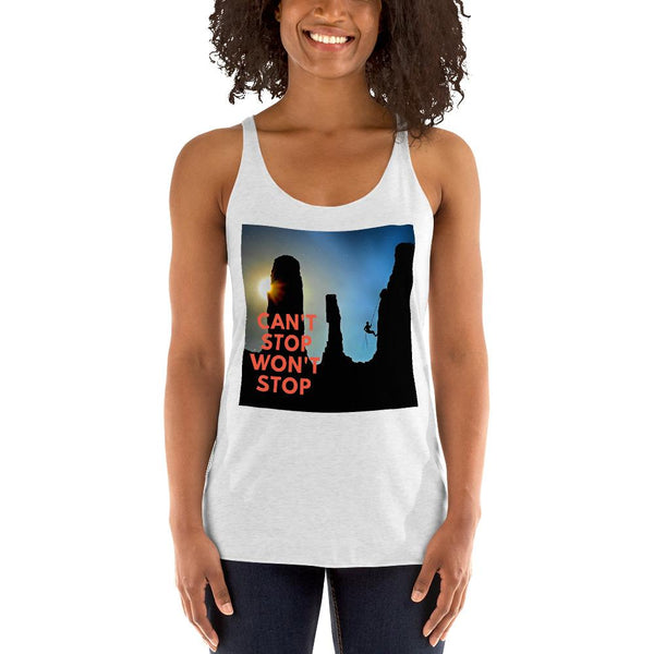 Can't Stop Wont Stop Women's Racerback Tank Giclee / Vintage Black / XS Tracy McCrackin Photography - Tracy McCrackin Photography