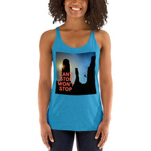 Load image into Gallery viewer, Can&#39;t Stop Wont Stop Women&#39;s Racerback Tank Giclee / Vintage Black / XS Tracy McCrackin Photography - Tracy McCrackin Photography