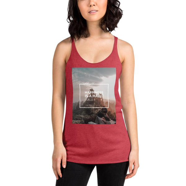 Happiness Is A Choice Women's Racerback Tank Giclee / Vintage Black / XS Tracy McCrackin Photography - Tracy McCrackin Photography