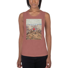 Load image into Gallery viewer, Quality Time Quality Climb LadiesÕ Muscle Tank Giclee / White / S Tracy McCrackin Photography - Tracy McCrackin Photography