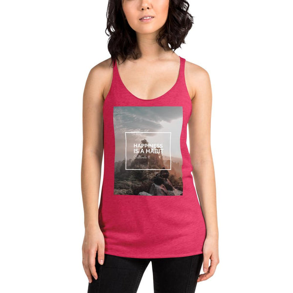 Happiness Is A Choice Women's Racerback Tank Giclee / Vintage Black / XS Tracy McCrackin Photography - Tracy McCrackin Photography