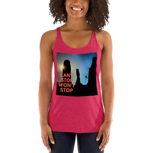 Can't Stop Wont Stop Women's Racerback Tank Giclee / Vintage Black / XS Tracy McCrackin Photography - Tracy McCrackin Photography