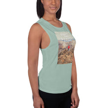 Load image into Gallery viewer, Quality Time Quality Climb LadiesÕ Muscle Tank Giclee / White / S Tracy McCrackin Photography - Tracy McCrackin Photography