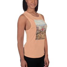 Load image into Gallery viewer, Quality Time Quality Climb LadiesÕ Muscle Tank Giclee / White / S Tracy McCrackin Photography - Tracy McCrackin Photography