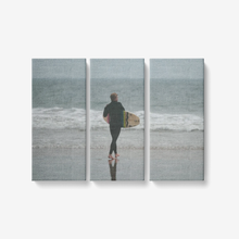 Load image into Gallery viewer, Catching the Wave- 3 Piece Canvas Wall Art - Framed Ready to Hang 3x8&quot;x18&quot; 3 x 8 x 18 / Canvas Only(rolled) Printy6 Wall art - Tracy McCrackin Photography