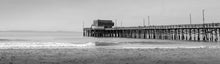 Load image into Gallery viewer, Timeless Beauty: Panoramic Vista of Newport Beach&#39;s Pier and Waves Giclee / Colored / 24x6 Tracy McCrackin Photography Wall art - Tracy McCrackin Photography